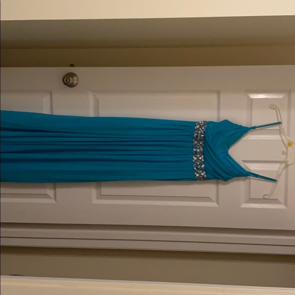 Long Blue Prom Dress